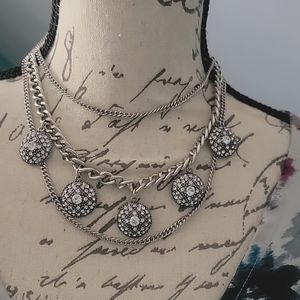 EXPRESS THREE LAYERS FAUX MINI DIAMOND NECKLACE🥀